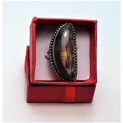 15)  HALF MOON SHAPED NATURAL RAINBOW