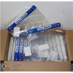 CASE OF 140 DIRECT SPLASH PROTECTION FACE SHIELDS