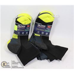 6PAIR OF GILDAN MEN'S ANKLE SOCKS SIZE 6-12