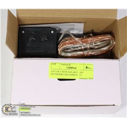LOT OF 2 NEW SOLAR FAIRY OUTDOOR LED LIGHT KITS