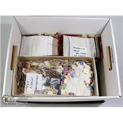 BOX OF ASSORTED STAMPS