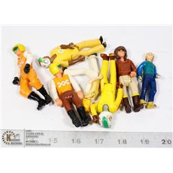 7 VINTAGE FISHER PRICE FIGURES 1974 - 1977