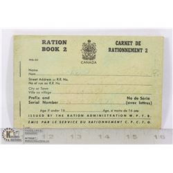 1942 WORLD WAR 2 RATION BOOK VINTAGE