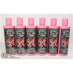 6 BOTTLE OF CRAZY COLOR RED SHAMPOO