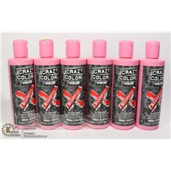 6 BOTTLE OF CRAZY COLOR RED SHAMPOO