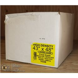 CASE OF 43"X48" CLEAR GARBAGE BAGS