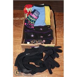 LOT OF NEW SCARFS, NECK WARMERS, HEAD BANDS & MORE