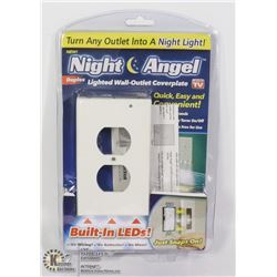 NEW NIGHT ANGEL LIGHTED WALL OUTLET COVER PLATE