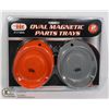 Image 1 : NEW 2PC OVAL MAGNETIC PARTS TRAYS
