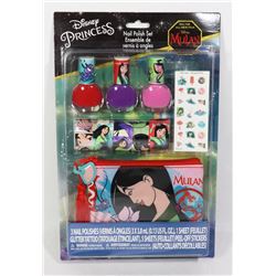 NEW DISNEY MULAN NAIL POLISH SET