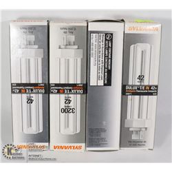 4 SYLVANIA 42 WATTS AMALGAM COMPACT FLUORESCENT