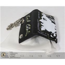 NEW KURT COBAIN / NIRVANA WALLET WITH CHAIN