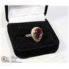 Image 1 : 925 STERLING SILVER RING WITH PINK AMETHYST STONE