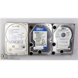 LOT OF 3 TOWER HARD DRIVES