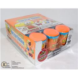 BOX WITH 12 42G DRUMS OF TOXIC WASTE SOUR CANDYS