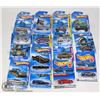 Image 1 : FLAT OF ASSORTED 15 HOT WHEELS COLLECTOR CARS