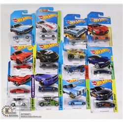 FLAT OF ASSORTED 15 HOT WHEELS COLLECTOR CARS
