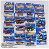 Image 1 : FLAT OF ASSORTED 15 HOT WHEELS COLLECTOR CARS