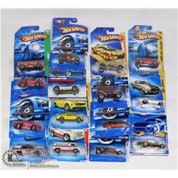 FLAT OF ASSORTED 15 HOT WHEELS COLLECTOR CARS