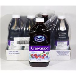 8 BOTTLES OF OCEAN SPRAY CRAN-GRAPE COCKTAIL