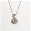 Image 1 : #98-BLUE TOPAZ NECKLACE & PENDANT