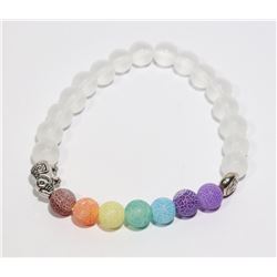 #194-7 CHAKRA YOGA BRACELET 8mm/7.5"