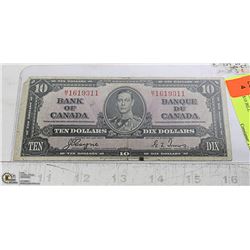 1937 CANADIAN $10 BILL