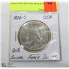 Image 1 : 1926-S 90% SILVER PEACE DOLLAR