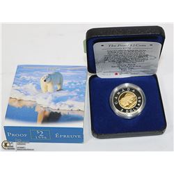 1996 ENCASED CANADIAN PROOF TOONIE