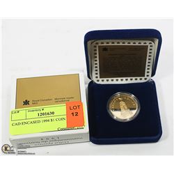 1994 ENCASED CANADIAN $1 COIN
