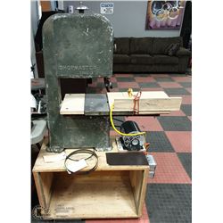SHOPMASTER H/D BANDSAW  ON ROLLING WOOD CART