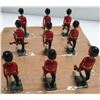 Image 1 : 9 PCS ANTIQUE LEAD QUEEN'S ESCORT SOLDIERS