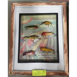 9 PCS  FAMOUS BRANDS 1940'S & 1950'S FISHING LURES