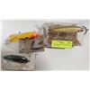 Image 1 : 3 VINTAGE LURES, BRAND NAMES INCLUDE ARBOGAST,