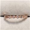 Image 1 : 14KT ROSE GOLD DIAMOND RING SIZE 6.5