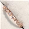 Image 3 : 14KT ROSE GOLD DIAMOND RING SIZE 6.5