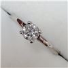 Image 3 : 10KT WHITE GOLD DIAMOND SOLITAIRE RING SIZE 6