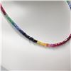 Image 3 : SINGLE STRAND OF EMERALD, RUBY & SAPPHIRES