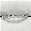 Image 1 : 10KT WHITE GOLD DIAMOND RING SIZE 6.5