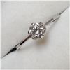 Image 2 : PLATINUM DIAMOND SOLITAIRE RING.SIZE 6.5