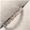 Image 2 : 14KT WHITE GOLD DIAMOND RING. SIZE 6.5