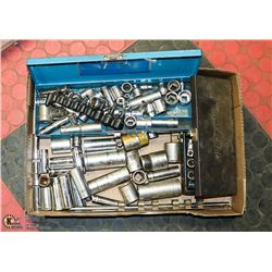 LOT OF ASSORTED SOCKETS, VARIOUS SIZES