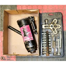 8 TON BOTTLE JACK AND POWER BUILT PULLER TOOL