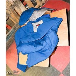 LOT OF 5 LONG HOODED JACKETS SIZE 52  BLUE