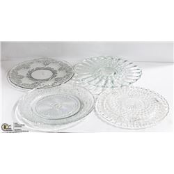 ESTATE VINTAGE SERVING PLATES 4 PC