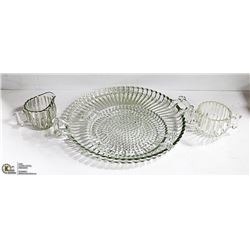 JEANETTE GLASS NATIONAL 1940/50'S 4 PC