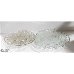 ESTATE VINTAGE SERVING PLATES 4 PC