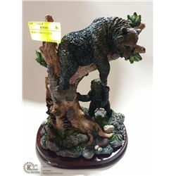 BEARS PLAYING STATUE, 10" TALL