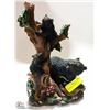 Image 1 : BEAR WITH CUBS STATUE, 12" TALL