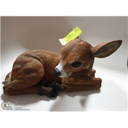 DEER LAYING DOWN STATUE, 8" TALL